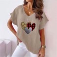 thumbnail image 1 of LSLJS Women V-neck Imprimé T- Mode Confortable Cadeaux Blouses Tops, pour Women, 1 of 5