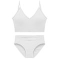 thumbnail image 4 of Bralettes Women Padded Bra Feature V-Neck Wire-Free Bra Style W-785 White M, 4 of 4