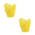 thumbnail image 1 of Oleegame 2PC Cupcake Liners Cup Paper Tuli Baking Wrappe Case Cake Muffin Cup Box Yellow, 1 of 2