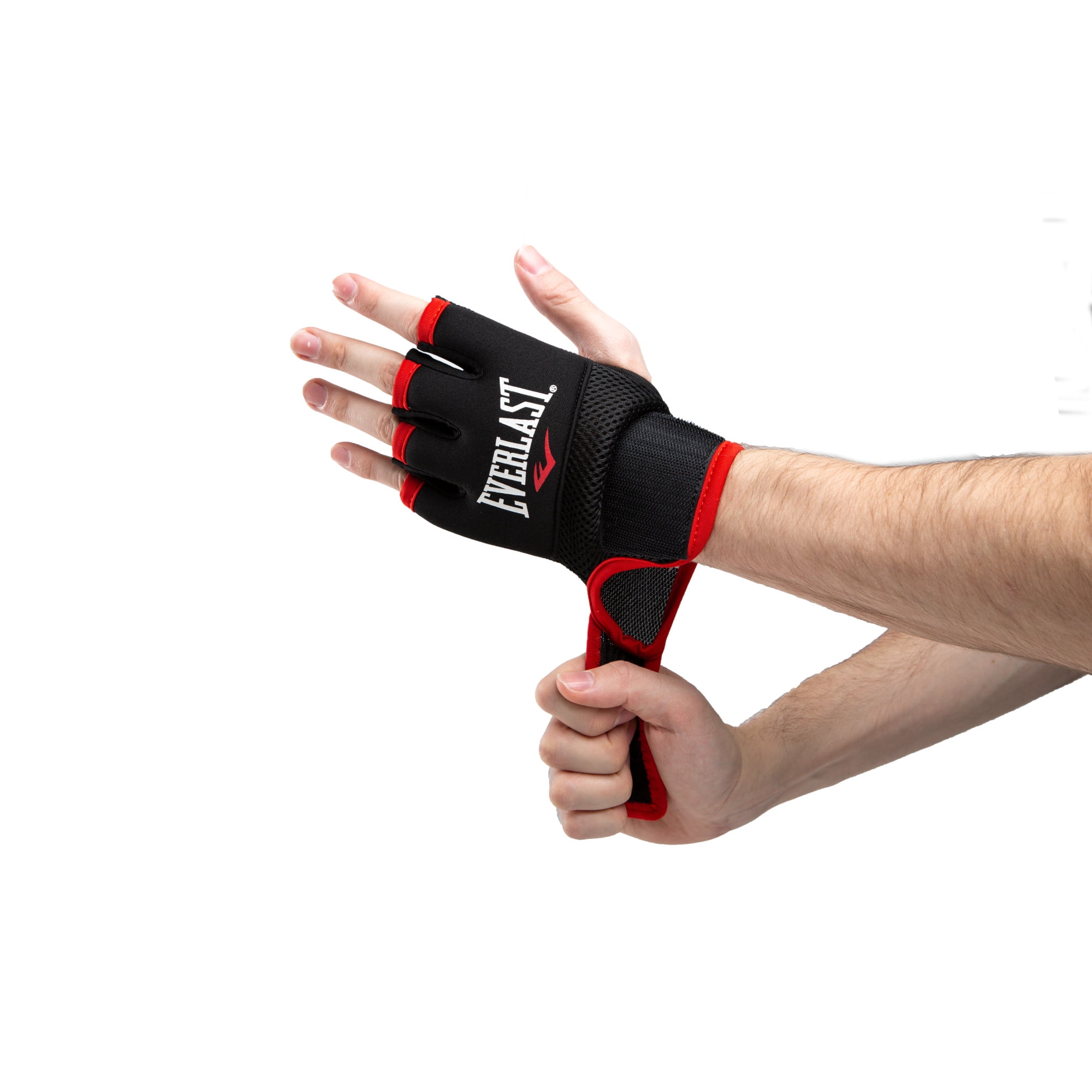 Bandages d'Everlast à enfiler pour boxe, petit, noir, polyester