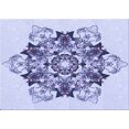 thumbnail image 1 of Ahgly Company Tapis Rectangulaire Lavable en Machine Bleu Céleste Transitionnel, 2 Pieds x 5 Pieds, 1 of 7