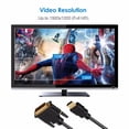 thumbnail image 5 of Câble DVI vers HDMI, Adaptateur Bidirectionnel HDMI Mâle vers DVI-D Mâle, Câble HDMI vers DVI-D 24+1 Haute Vitesse Support 1080P HD pour Raspberry Pi, Roku, Xbox One, PS5, Blue-Ray, 0.3m, 5 of 5