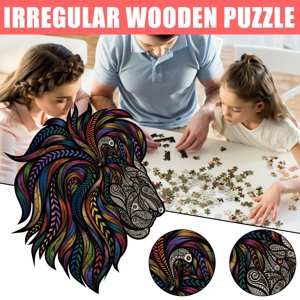 TOUMENY Wooden Puzzle Building Blocks, Quality Puzzle Game for Adults Gift, Educational Set for Hand-Eye Coordination Problem Solving, Classic Casual Game for Family Fun