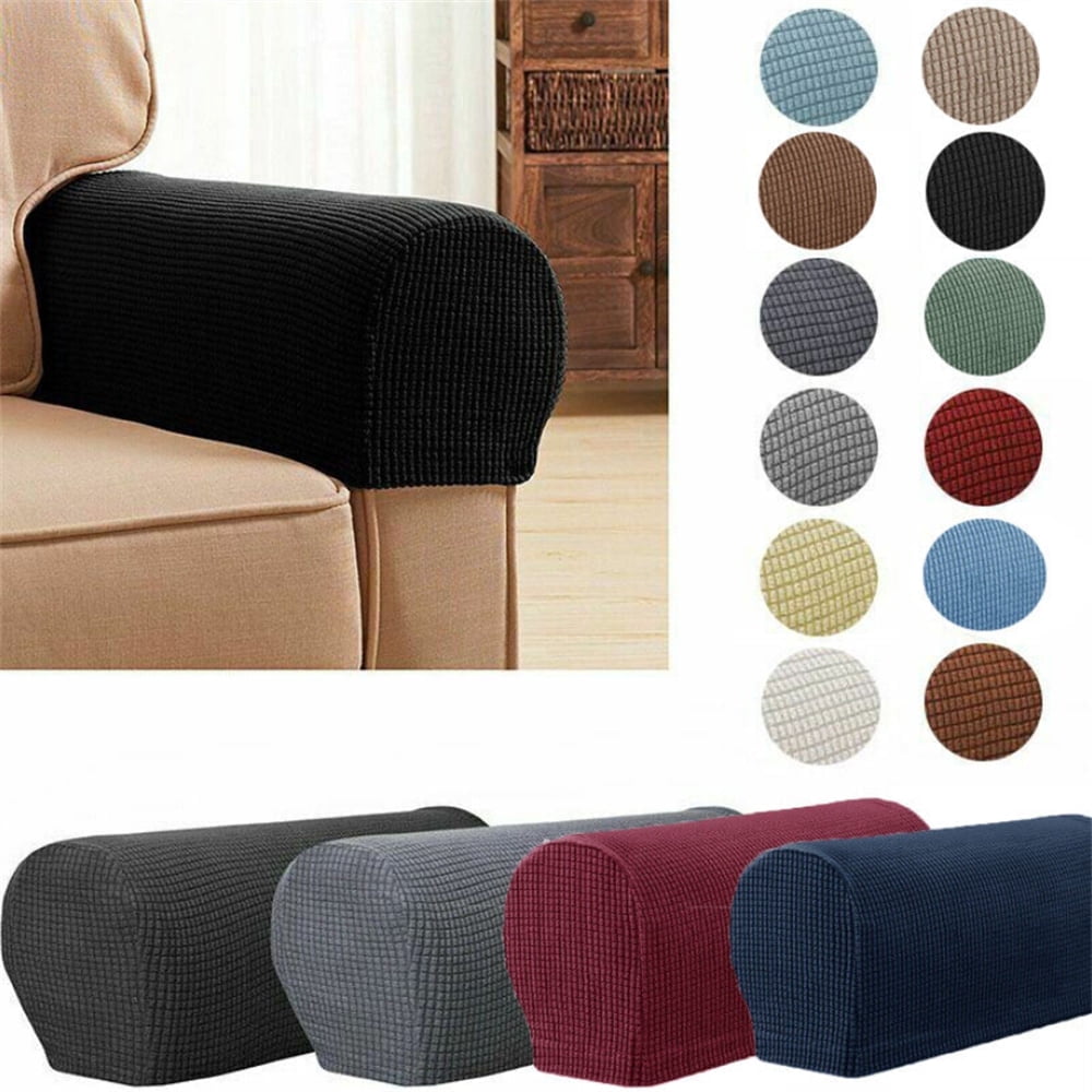 Ensemble de 2 Housses d'Accoudoirs Extensibles Housses d'Accoudoirs pour Chaises Canapé Sofa Fauteuils Housses pour Fauteuil Inclinable Sofa