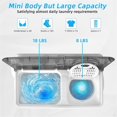 thumbnail image 4 of Pemberly Row 26lbs Portable Semi-automatic Twin Tub Washing Machine in Gray, 4 of 8