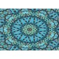 thumbnail image 1 of Ahgly Company Tapis Rectangulaire Lavable en Machine Intérieur Turquoise Bleu Vif, 7 Pieds x 9 Pieds, 1 of 7