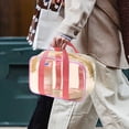 thumbnail image 3 of Clear Travel Toiletry Cosmetic Bag with Handle and Zipper for Portable Organizer Storage, 3 of 6