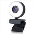 thumbnail image 1 of 4K HD Autofocus Webcam with Microphone, Adjustable Light Computer Camera USB Webcam for Laptop Desktop Video Calling, 1 of 8
