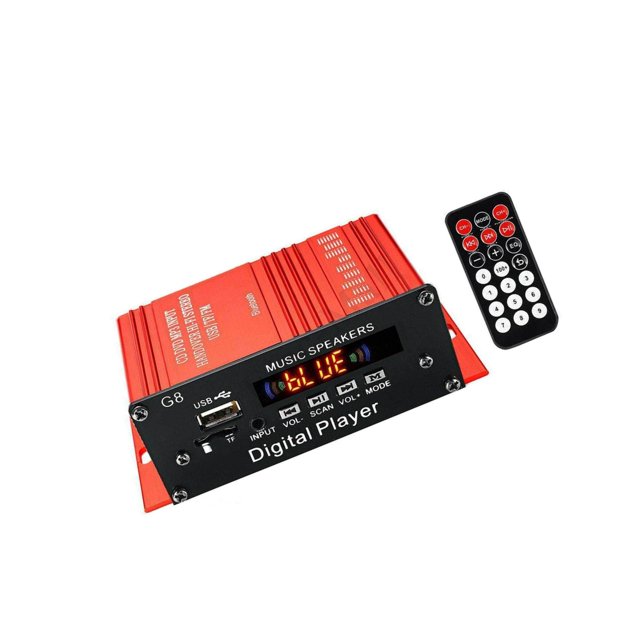 G8 Amplificateur Audio Bluetooth 200W 2 Canaux Récepteurs Amplificateur Bluetooth subwoofer Amplificateur Audio Domestique Récepteur Hi-Fi Amplificateur Intégré 2.0 CH