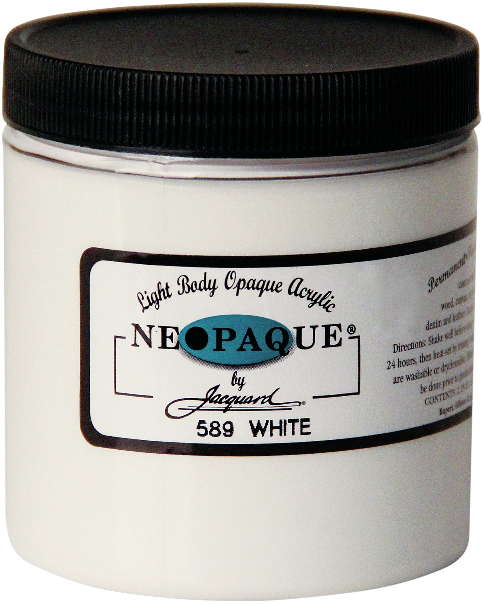 Jacquard Peinture Acrylique Néopaque 8oz-Blanc