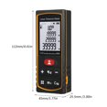 thumbnail image 2 of Tignapoo Compteur de Distance Laser Compact avec Capteur d'Angle, Portée de 80 m, Outil de Mesure Haute Précision pour la Construction, la Rénovation et la Décoration de Pièce, Interrupteur d'Unité m/ft/in, Modèle DC80 Noir, Comprend, 2 of 6
