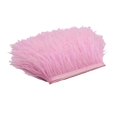 thumbnail image 4 of serony 1 Yard Dyed Ostrich Feather Fringe Trim Ribbon Embellishment Light pink, 4 of 5