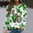thumbnail image 2 of QIPOPIQ Chandails à Manches Longues pour Femmes St. Patrick's Day T-Shirts Shamrock T-Shirt Chemise Verte Tee St Patricks Day Chemises Tunique Col Rond Hauts Amples Chandail Chemises des Fêtes T-Shirts Graphiques Aubaines, 2 of 5