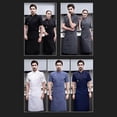 thumbnail image 4 of Chef Jacket Short Sleeve Cooking Kitchen Hotel Clothes Simple Chef Coat for Restaurant White XL, 4 of 9
