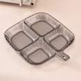 thumbnail image 1 of Binmer Divided Plates For Kids Adults Compartment Plates Lightweight Reusable Dinnerware Portion Plastic Plates, 1 of 6