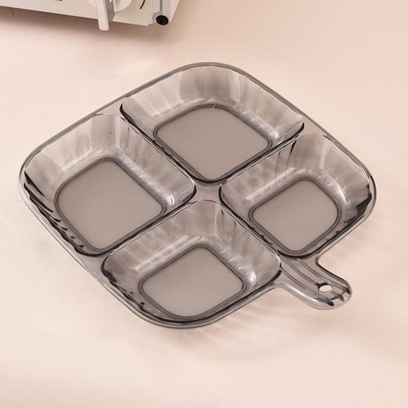 Dvkptbk Divided Plates For Adults,Divided Plates For Kids Adults Compartment Plates Lightweight Reusable Dinnerware Portion Plastic Plates