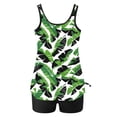 thumbnail image 4 of Tqcoqu Women Casual Conservative Print Strappy Back Set Two Piece Swimsuits, 4 of 5