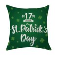 thumbnail image 1 of Jusqu'à 65 % de Rabais SMihono Housse de Coussin en Coton et Lin pour la Saint-Patrick Taie d'Oreiller Décorative Canapé Déco Maison, 1 of 2