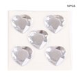 thumbnail image 4 of Heart Rhinestone Stickers Acrylic Crystal Gems Multipurpose Decorative Jewelry Accessories Handheld Clothes Scrapbooking DIY Crafts Necklace White, 4 of 6