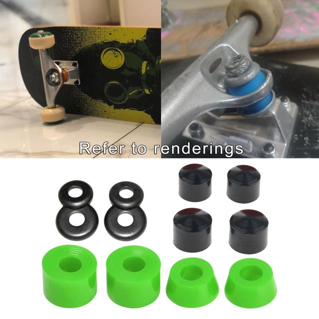 Remplacement de Bague de Skateboard en PU Résistant à l'Usure Écrous Camion Longboard Accessoire - Vert