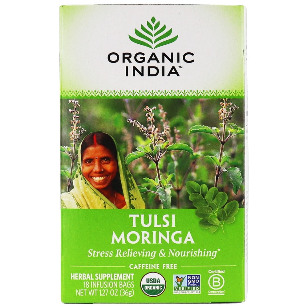 Organic India - Tulsi Tea Moringa - 18 Tea Bags