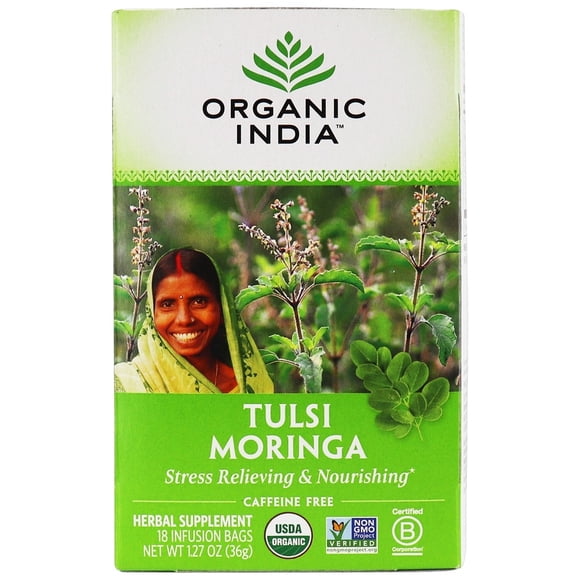 Organic India - Tulsi Tea Moringa - 18 Tea Bags