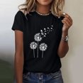 thumbnail image 2 of Birdeem Women Casual T-Shirt Printed Round Neck Short Sleeve Pullover Blouse Tops, 2 of 6