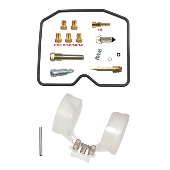 CarbForge Trousse de Remise à Neuf du Carburateur de Moto pour Kawasaki KVF300 Prairie 1999-2002 300cc 300