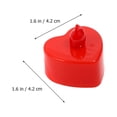thumbnail image 2 of MasteelfCA 1 Sac 48 Pcs Lampes à Bougie Électrique à Cœur Lumineuses à DEL Bougies Chauffe-Plat (Rouge), 2 of 7