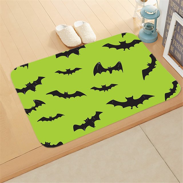 Boovnll Door Mat Outside Entrance, Soft Absorbent Catch Mud Halloween Letters Home Door Mat Absorbent Mat Living Room Kitchen Floor Mat, Front Door Mat Outside Entrance, Door Mat