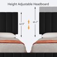 thumbnail image 2 of Eastvita Full - Size Linen Upholstered Platform Bed Frame with 4 Storage Drawers/Adjustable Headboard/Wooden Slats Support/No Box Spring Needed/Black, 2 of 7