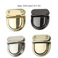 thumbnail image 4 of stanreset 38MM Buckle Sturdy Metal Small Portable Buckles Tool Wear Resistance Turn Lock Bag Purse Decoration Closure Silver White, 4 of 8