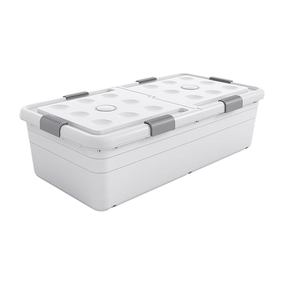 veasfak Under Bed Storage Box Basket Organizer Case for Dorm Room Wardrobe Apartment Height 30cm