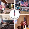 thumbnail image 3 of Yescom 2 Pack 8 Ft Sectional Indoor Flag Pole Kit Base Ball Aluminum 3x5 Ft US Flag, 3 of 11