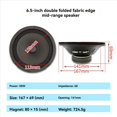 thumbnail image 3 of 2pcs 6.5inch Speaker 50W 4Ω Midrange Audio Speaker Sound Speaker Unit HiFi Music Stereo Midrange Loudspeaker, 3 of 5