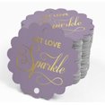 thumbnail image 4 of Inkdotpot Real Gold Foil Let Love Sparkle Wedding Tags Favor Hang Paper Tags 50 Piece, 4 of 6