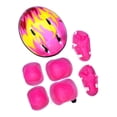 thumbnail image 2 of Karymi Ensemble de 7 Pcs Enfants Casque Genouillères Coudières Vélo Patin Bicyclette Protections jusqu'à 60 % de Rabais jusqu'à 45 % de Rabais Fête du Travail, 2 of 3