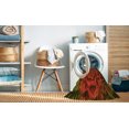 thumbnail image 2 of Ahgly Tapis Rond Lavable en Machine Intérieur Transitionnel Acajou Brun, 5 Pieds Rond, 2 of 7