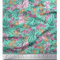 thumbnail image 1 of Soimoi Poly Georgette Fabric & Orchids Floral Fabric Prints by Yard 52 Inch Wide, 1 of 3