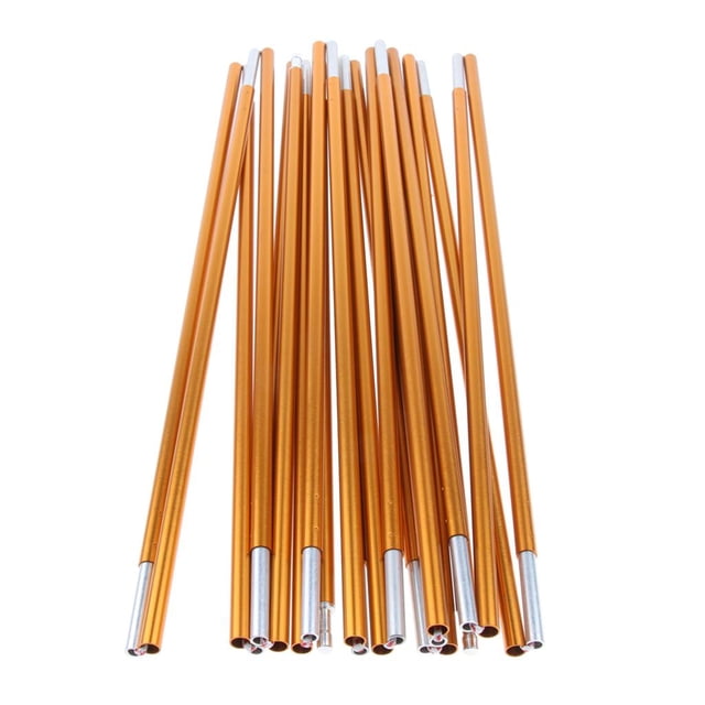 2 Pcs/Set Foldable Aluminum Rod Tent Pole Replacement , Multifunction Tent Poles Rod for Outdoor Camping Hiking