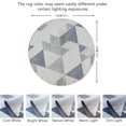 thumbnail image 2 of JV Home Tapis Rond Flèche Gris 4 Pi Lavable Antidérapant, 2 of 7