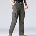 thumbnail image 2 of Birdeem Mens Outdoors Thick Straight-Leg Pants Mountain Climbing Multi-Pocket Overalls Trousers, 2 of 12