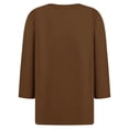 thumbnail image 5 of RXIRUCGD Hauts à Boutons Décontractés Unis pour Femmes, Marron, Taille : m, 5 of 5