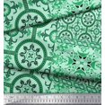 thumbnail image 1 of Soimoi polyester Crepe Fabric Damask Patchwork Print Fabric by Yard 52 Inch Wide, 1 of 3