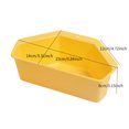 thumbnail image 2 of Oleegame 1PC Spoon And Lid Rest Kitchen Leaking Basket Triangular Kitchen Waste Leaking Basket Sink Side Shelf Yellow, 2 of 2