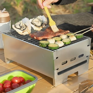Charcoal Grill - Compact and Lightweight BBQ Grill,Portable Folding Barbecue Grill,Small Barbecue Grill,Outdoor Grill Tools for Camping Hiking Picnics Traveling