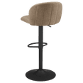thumbnail image 3 of Bouclair Tabouret de Bar Rembourré Réglable Taupe, 3 of 7