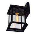 thumbnail image 2 of CWI Lighting Blackbridge 1 Light Outdoor Black Wall Lantern, 2 of 5