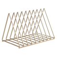 thumbnail image 4 of Nordic Triangle Bookend Heavy Duty Metal Book Stopper Book Stand Unique Geometric Design Book Divider for Shelves Desk Home Office Library, 4 of 9