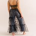 thumbnail image 4 of Jupe en Maille Transparente Taille Haute pour Femmes, Tenue de Plage, Jupe Maxi Plissée, 4 of 5